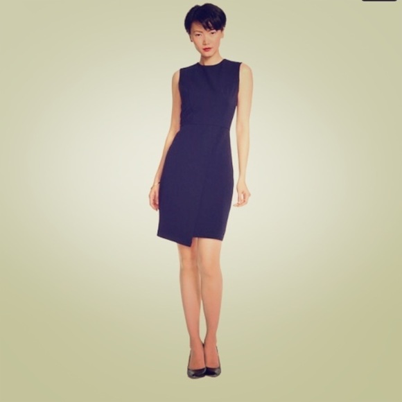 Merona Bi-Stretch Twill Dress in Federal blue navy - Picture 2 of 6